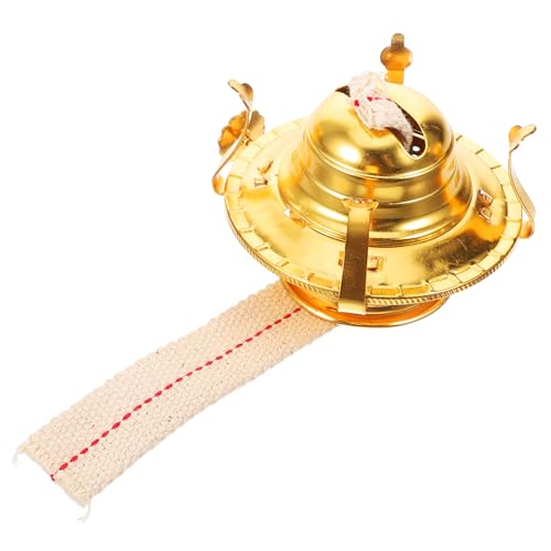 MAGICLULU Petroleumlampensockel Kerosinlampe Öllampen für den Innenbereich Öllaterne Petroleumdocht Retro lampen Vintage lamp Kerosinbrenner Öllampen -Ersatzteile Metall Golden von MAGICLULU