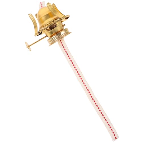 MAGICLULU Petroleumlampensockel Öllampenschornstein Ölbrennerlampe Docht drinnen Kerosinbrenner lampenfassung Vintage Retro lampenfassung Öllampensockel für zu Hause Öllampenfassung Hanfseil von MAGICLULU