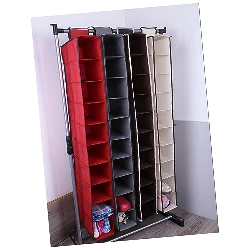 MAGICLULU Hängende Kleideraufbewahrung Aus Vliesstoff Hängetasche Faltbar Organizer Für Zuhause Beige von MAGICLULU