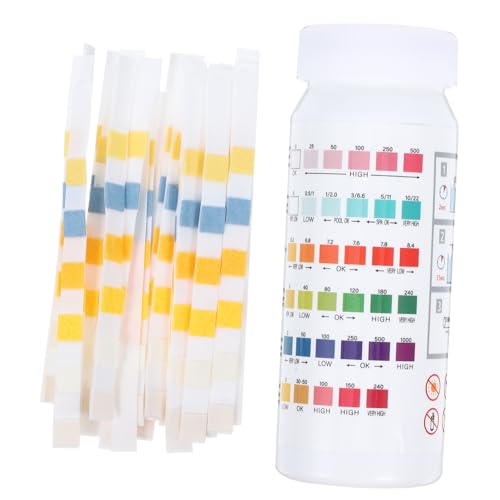 MAGICLULU Pool Teststreifen Wasserqualität Teststreifen Ph Härte Alkalinität Cyanursäure für Pool Spa Wasserprüfung von MAGICLULU