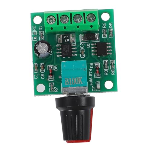 MAGICLULU Pwm Dc Motor Drehzahlsteller Einstellbarer Geschwindigkeitsregler mit Schalter für Variable Motorsteuerung Langlebiges Design Einfache Bedienung Geeignet für Gleichstrommotoren von MAGICLULU