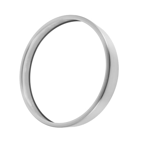 MAGICLULU Quarzuhr-Grenze Ersatz-metallrahmen Wanduhr Schlankes Minimalistisches Design Silberfarbene Metalluhrteile von MAGICLULU