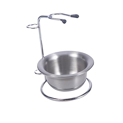 MAGICLULU Rasierpinselständer Mit Schüssel Für Männer Hochwertiger Halter Aus Mit Rasierbowl Organizer Für Rasierutensilien Silber Passend Für Rasier Und Pinselmodelle MAGICLULU Rasierpinselständer Mit Schüssel Für Männer Hochwertiger Halter Aus Mit Rasierbowl Organizer Für Rasierutensilien Silber Passend Für Rasier Und Pinselmodelle von MAGICLULU
