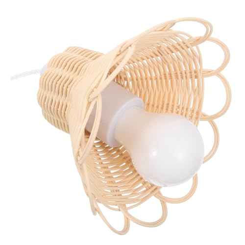 MAGICLULU Rattan Pendelleuchte Handgewebte Hängeleuchte für Wohnräume Esszimmer und Restaurants Dekorative Lampe ohne Batterie Vintage Boho Stil MAGICLULU Rattan Pendelleuchte Handgewebte Hängeleuchte für Wohnräume Esszimmer und Restaurants Dekorative Lampe ohne Batterie Vintage Boho Stil von MAGICLULU