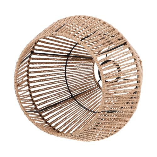 MAGICLULU Rattan-lampenschirm Einfach Zu Installierende Deckenlampenschirme Rustikaler Lampenschirm Für Das Wohnzimmer von MAGICLULU
