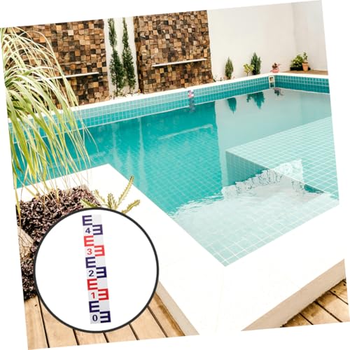 MAGICLULU Reflektierender Selbstklebender Wasserstandsmesser Wasserstandsanzeiger Wassermessaufkleber Korrosionsbeständig Wasserfest für Präzise Tiefenmessung bei Tag und Dunkelheit von MAGICLULU