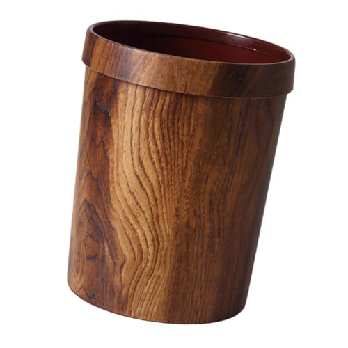 MAGICLULU Retro Abfalleimer Aus Holzoptik Kreativer üllbehälter Für Haushalt Hotel Wohnzimmer Und Schlafzimmer Stylischer Und Funktioneller Abfallkorb MAGICLULU Retro Abfalleimer Aus Holzoptik Kreativer üllbehälter Für Haushalt Hotel Wohnzimmer Und Schlafzimmer Stylischer Und Funktioneller Abfallkorb von MAGICLULU