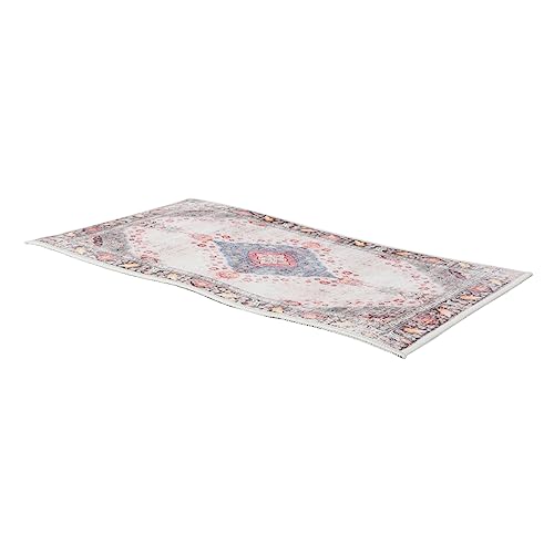 MAGICLULU Retro Blumenmatte Schlafzimmer Teppich Bereich Teppiche Innentürmatte Flur Fußmatte innen Schlafzimmermatte Fußbodenteppich Retro-Teppich Bodenmatte Polyesterfaser von MAGICLULU