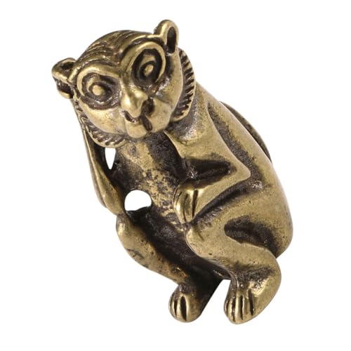 MAGICLULU Retro Messing Affenfigur Miniatur Skulptur Dekoratives Desktop Ornament für Wohnzimmer und Büro Kreative Vintage Tierstatue aus Hochwertigem Messing Handliche für Vielseitige MAGICLULU Retro Messing Affenfigur Miniatur Skulptur Dekoratives Desktop Ornament für Wohnzimmer und Büro Kreative Vintage Tierstatue aus Hochwertigem Messing Handliche für Vielseitige von MAGICLULU