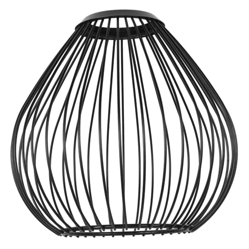 MAGICLULU Retro Metall Lampenschirm aus Eisen Draht Dekorativer Lampenschirm für Pendel Tischlampen Robustes Gelochtes Design Geeignet für Wohnzimmer Küche und Mehr von MAGICLULU