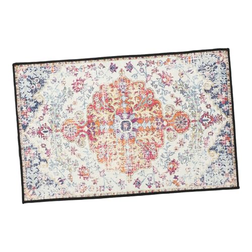 MAGICLULU Retro Teppich mit Floralem Boho Muster Verschleißfestes Teppich rutschfest und Pflegeleicht für Küche Schlafzimmer und Wohnraumgestaltung MAGICLULU Retro Teppich mit Floralem Boho Muster Verschleißfestes Teppich rutschfest und Pflegeleicht für Küche Schlafzimmer und Wohnraumgestaltung von MAGICLULU