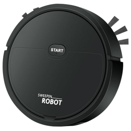 MAGICLULU Roboterstaubsauger mit Hoher Saugleistung Laufzeit Trockenreinigung für Hartböden und Teppiche Kompakt für Kleine Flächen in Schwarz MAGICLULU Roboterstaubsauger mit Hoher Saugleistung Laufzeit Trockenreinigung für Hartböden und Teppiche Kompakt für Kleine Flächen in Schwarz von MAGICLULU