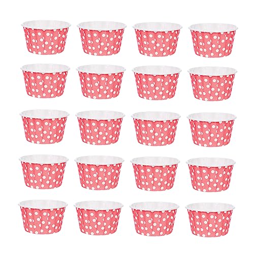 MAGICLULU 100stücke Cupcake-papierbecher Zum Backen Mini-muffin-förmchen Aus Papier Für Cupcakes Muffins Und Kleine Kuchen Langlebig Und Hitzebeständig von MAGICLULU