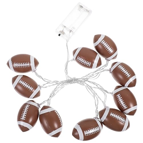 MAGICLULU Rugby Lichterkette mit Robusten Lampen Rugby Flexible Partydeko für Sportevents Wand und Fensterschmuck ohne Batterie und Sportpartys MAGICLULU Rugby Lichterkette mit Robusten Lampen Rugby Flexible Partydeko für Sportevents Wand und Fensterschmuck ohne Batterie und Sportpartys von MAGICLULU