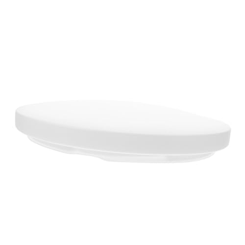 MAGICLULU Runde Deckenleuchte Abdeckung Kunststoff Lampenschirm Ersatz für LED Deckenlampen mit Drehverschluss für Schlafzimmer Wohnzimmer Küche Flur von MAGICLULU