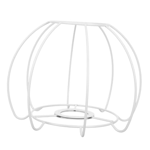 MAGICLULU Rustikaler Vintage Metall Lampenschirm mit Stabilem Unregelmäßigem Drahtkäfig Diy Hängelampe Schutz Französischer Retro Stil für Industrielle und Bauernhaus Beleuchtung von MAGICLULU
