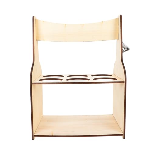 MAGICLULU Rustikaler Weinregal aus Holz Tragbarer Flaschenhalter für Rotwein Stabiler und Langlebiger Weinständer für Ordentliche Aufbewahrung Einfache Installation und Abnehmbares Design MAGICLULU Rustikaler Weinregal aus Holz Tragbarer Flaschenhalter für Rotwein Stabiler und Langlebiger Weinständer für Ordentliche Aufbewahrung Einfache Installation und Abnehmbares Design von MAGICLULU