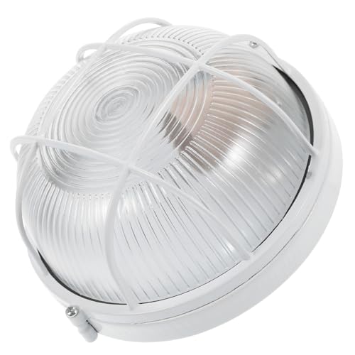 MAGICLULU Sauna Wandlampe Rund Explosionsgeschützt Anti beschlagene Lampe für Dampfsauna Fassung Langlebiger Glas Metalllegierung Lampenschirm Zubehör für Sauna Innenbeleuchtung von MAGICLULU