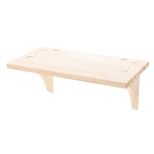 MAGICLULU Schlagfreie Partition Wand Schwebend montiert schwimmende Bücherregale Wohnzimmer schwimmende Regale hölzern Hellbraun MAGICLULU Schlagfreie Partition Wand Schwebend montiert schwimmende Bücherregale Wohnzimmer schwimmende Regale hölzern Hellbraun von MAGICLULU