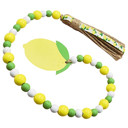 MAGICLULU Schmuck Im Haushalt Girlande Aus Zitronenperlen Dekorationen Dekorativ Hängend Hochzeit Party-DIY-perlenanhänger Wandperlengirlande Wohndeko Zum Aufhängen Holz MAGICLULU Schmuck Im Haushalt Girlande Aus Zitronenperlen Dekorationen Dekorativ Hängend Hochzeit Party-DIY-perlenanhänger Wandperlengirlande Wohndeko Zum Aufhängen Holz von MAGICLULU