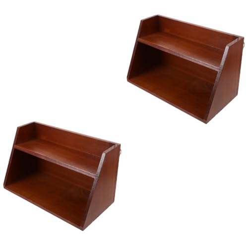 MAGICLULU Schmuckständer Aufbewahrungsbehälter Mit Deckel Schwebendes Computerständer Monitorständer Marker Pinselspitze Anzeige Dual Desktop-vitrine Besteck Stand Korb Holz MAGICLULU Schmuckständer Aufbewahrungsbehälter Mit Deckel Schwebendes Computerständer Monitorständer Marker Pinselspitze Anzeige Dual Desktop-vitrine Besteck Stand Korb Holz von MAGICLULU