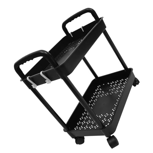 MAGICLULU Schwarzer Rollwagen mit Robuster Aufbewahrungswagen mit Großer Kapazität und Integrierten Rädern Vielseitiger Küchenwagen für Büro Bad Schönheitssalon und Zufällige Farbe MAGICLULU Schwarzer Rollwagen mit Robuster Aufbewahrungswagen mit Großer Kapazität und Integrierten Rädern Vielseitiger Küchenwagen für Büro Bad Schönheitssalon und Zufällige Farbe von MAGICLULU