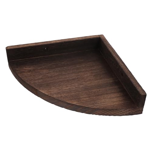 MAGICLULU Schwebendes Eckwandregal Aus Holz Schwebendes Regal Zur Wandmontage Wandregal Für Aufbewahrung Im Bad Schlafzimmer Küche von MAGICLULU