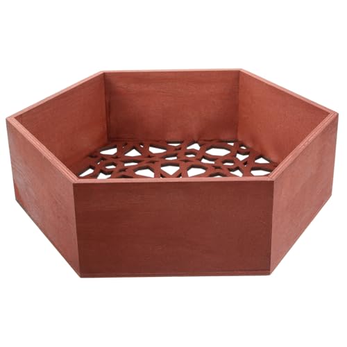 MAGICLULU Sechseckiges Schwebendes Holzregal Mit Hohlmuster Wandregal Zur Montage Für Bad Schlafzimmer Küche Platzsparend Und Robust MAGICLULU Sechseckiges Schwebendes Holzregal Mit Hohlmuster Wandregal Zur Montage Für Bad Schlafzimmer Küche Platzsparend Und Robust von MAGICLULU
