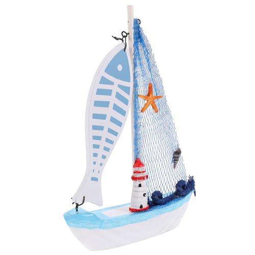 MAGICLULU Leichtes Segelbootmodell Im Mediterranen Stil Dekoration Für Das Büro Im Nautischen Stil Aus Holz MAGICLULU Leichtes Segelbootmodell Im Mediterranen Stil Dekoration Für Das Büro Im Nautischen Stil Aus Holz von MAGICLULU