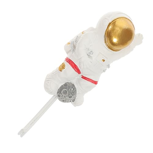 MAGICLULU Selbstklebender Astronaut Wandhaken aus Resin Fester Halt Dekorativer Kleider und Handtuchhalter für Badezimmer Flur Kinderzimmer Platzsparende Moderne Aufbewahrungslösung von MAGICLULU