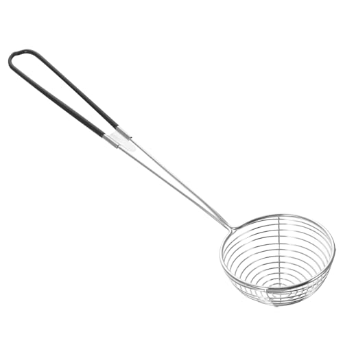 MAGICLULU Sieb kitchen filter Filterlöffel Kocher Nudel Zuckerlöffel Schaufel Hersteller fangen handhaben Stahldraht Cracker Ei Wilderer Netzkorb Netzspinne Filterpfanne Rostfreier Stahl von MAGICLULU