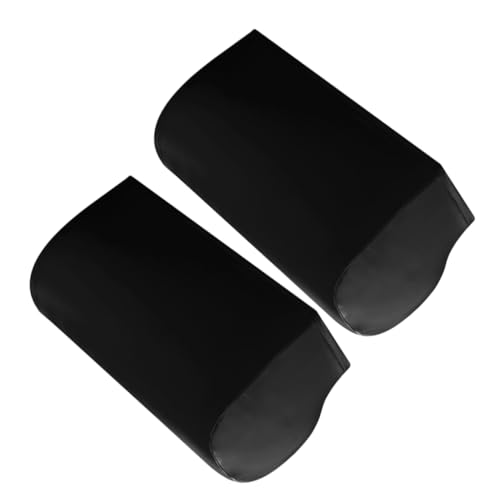 MAGICLULU Sofa Armlehnenbezüge Elastische Pu Armlehnenschoner Für Sofas Waschbare Stretch Armlehnenbezüge Schutzhüllen Für Wohnzimmer Und Schlafzimmer Schwarz von MAGICLULU