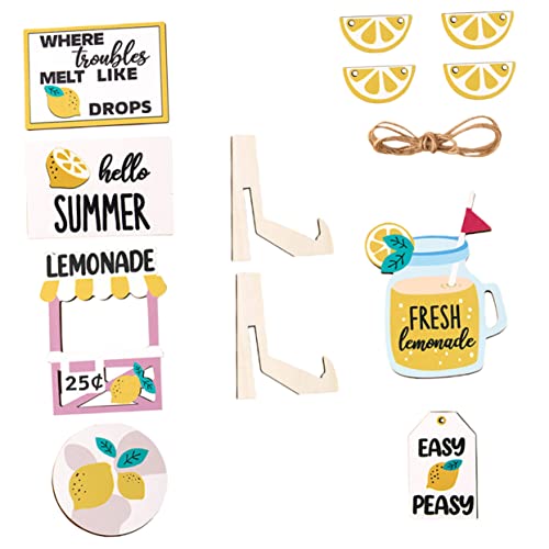 MAGICLULU Sommer Zitronen Tiered Tray Deko Teiliges Rustikales Holzschild für Tischdekoration und Party für Fenster Regale und Wohnräume MAGICLULU Sommer Zitronen Tiered Tray Deko Teiliges Rustikales Holzschild für Tischdekoration und Party für Fenster Regale und Wohnräume von MAGICLULU