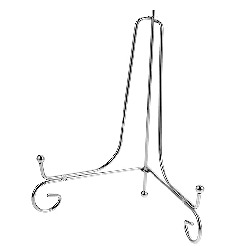 MAGICLULU Ständer Für Fotorahmen Tischstaffelei Dekorativer Tellerhalter Staffeleiständer Aus Metall Tisch-kunstständer Tisch-bilderständer Schmiedeeiserne Tafel Schmiedeeisen Teekuchen von MAGICLULU