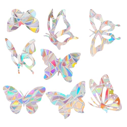 MAGICLULU Statische Aufkleber Set 8 Stück Fenster Aufkleber Dekorative Regenbogen Prisma Pvc Statische Aufkleber für Home Decor MAGICLULU Statische Aufkleber Set 8 Stück Fenster Aufkleber Dekorative Regenbogen Prisma Pvc Statische Aufkleber für Home Decor von MAGICLULU