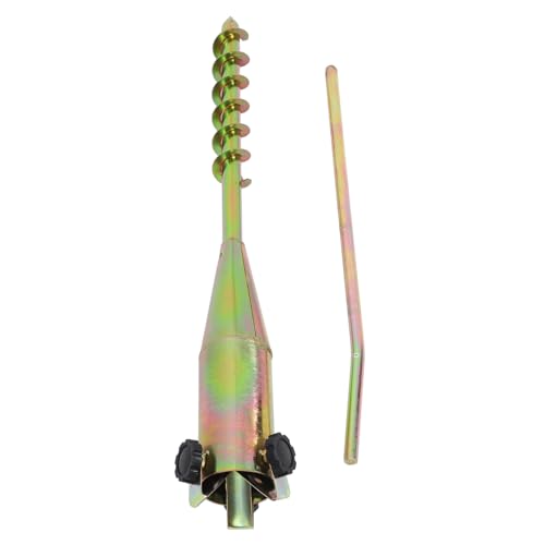 MAGICLULU Strandschirmhalter Strand Inground Sand Garten Basis Robuster Schirmständer Für Strand Faltbare Strandschirme Schirmbasishalter Stahl Gelb von MAGICLULU
