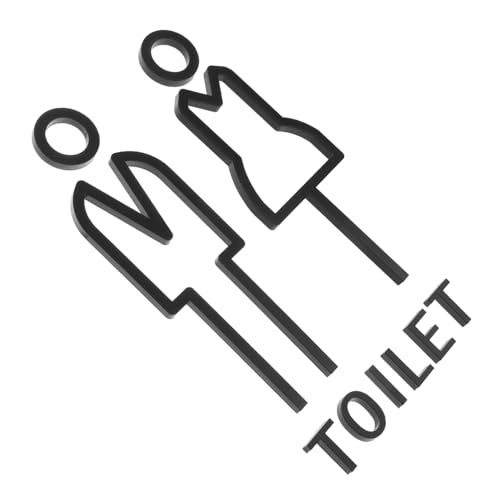MAGICLULU Toilettenschild für Damen und Herren Elegantes und Langlebiges Badezimmer Schild aus Robustem für Hotels Restaurants und Einrichtungen Klare für Einfache Identifikation MAGICLULU Toilettenschild für Damen und Herren Elegantes und Langlebiges Badezimmer Schild aus Robustem für Hotels Restaurants und Einrichtungen Klare für Einfache Identifikation von MAGICLULU