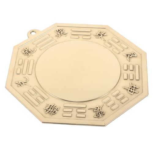 MAGICLULU Traditioneller Feng Shui Bagua Spiegel Kupfer Rundspiegel Handgefertigt Energieabwehr Für Zuhause Büro Und Außenbereich Geschenkidee von MAGICLULU