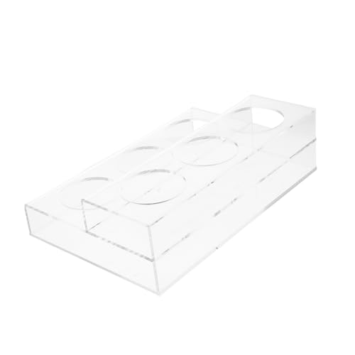 MAGICLULU Transparente Flaschen Kapazität Flaschenregal für Kaffee Bar und Küchenspeicher Vielseitiger Weinständer für Sirupflaschen und Gewürze von MAGICLULU