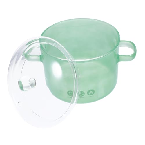 MAGICLULU Transparenter Glastopf mit Deckel und Doppelgriffen Simmertopf für Ramen Brei und Babynahrung Hitzebeständiger Kochtopf für Herdgebrauch MAGICLULU Transparenter Glastopf mit Deckel und Doppelgriffen Simmertopf für Ramen Brei und Babynahrung Hitzebeständiger Kochtopf für Herdgebrauch von MAGICLULU