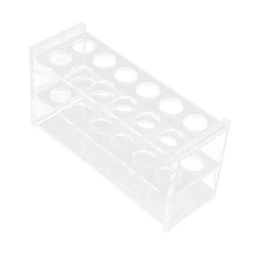 MAGICLULU Transparenter Pmma Reagenzglasständer Abnehmbar Zwei für Einfache Handhabung Stabiler Leichter Testrohrhalter für Labor und Experiment MAGICLULU Transparenter Pmma Reagenzglasständer Abnehmbar Zwei für Einfache Handhabung Stabiler Leichter Testrohrhalter für Labor und Experiment von MAGICLULU