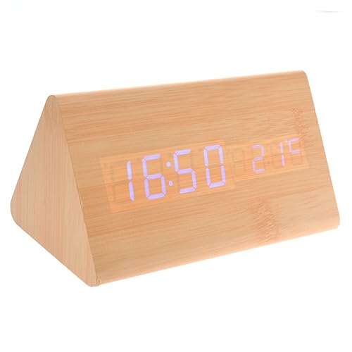 MAGICLULU -Uhr Aus Holz Mit USB-/AAA-batteriebetrieb 015-11 – Digitale Uhrzeit Datum Temperatur Sprachaktivierung Alarmfunktion MAGICLULU -Uhr Aus Holz Mit USB-/AAA-batteriebetrieb 015-11 – Digitale Uhrzeit Datum Temperatur Sprachaktivierung Alarmfunktion von MAGICLULU