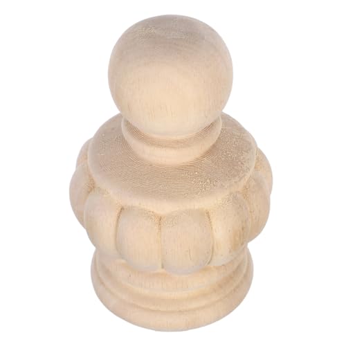 MAGICLULU Holzknopf Für Möbelbau Unbehandelt Rustikale Ananasform Baluster-endkappe Für Geländer Fahnenmast-aufsatz Bettvorhangstange Dekorative Skulptur MAGICLULU Holzknopf Für Möbelbau Unbehandelt Rustikale Ananasform Baluster-endkappe Für Geländer Fahnenmast-aufsatz Bettvorhangstange Dekorative Skulptur von MAGICLULU