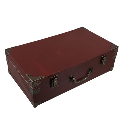 MAGICLULU Vintage Holz Aufbewahrungsbox mit Griff und Klappdeckel Vielseitige Abschließbare Aufbewahrungsbox für Visitenkarten Schmuck und Dokumente Dekorative Retro Holzbox für Zuhause und MAGICLULU Vintage Holz Aufbewahrungsbox mit Griff und Klappdeckel Vielseitige Abschließbare Aufbewahrungsbox für Visitenkarten Schmuck und Dokumente Dekorative Retro Holzbox für Zuhause und von MAGICLULU