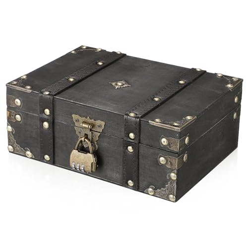 MAGICLULU Vintage Schmuckbox mit Zahlenschloss Abschließbare Aufbewahrungsbox aus Robustem Verbundholz Dekorativer Organizer für Ringe Armbänder und Ketten Vielseitiger Schmuckkasten für MAGICLULU Vintage Schmuckbox mit Zahlenschloss Abschließbare Aufbewahrungsbox aus Robustem Verbundholz Dekorativer Organizer für Ringe Armbänder und Ketten Vielseitiger Schmuckkasten für von MAGICLULU