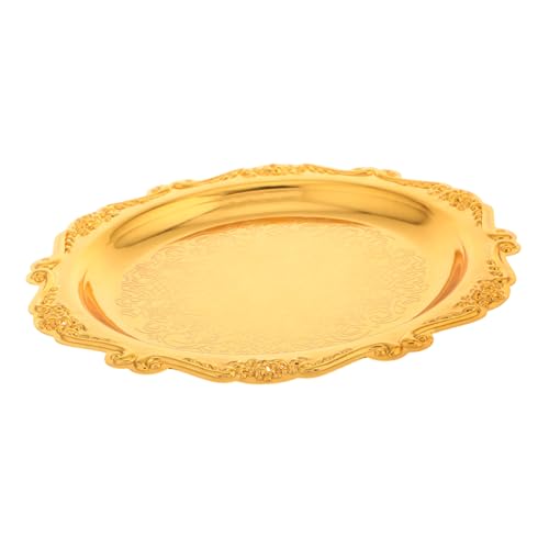 MAGICLULU Vintage Serviertablett Snackplatte Schmucktablett Vielseitig für Zuhause Büro Einfach zu Reinigen Dekorativ für Party Dessert Präsentation von MAGICLULU