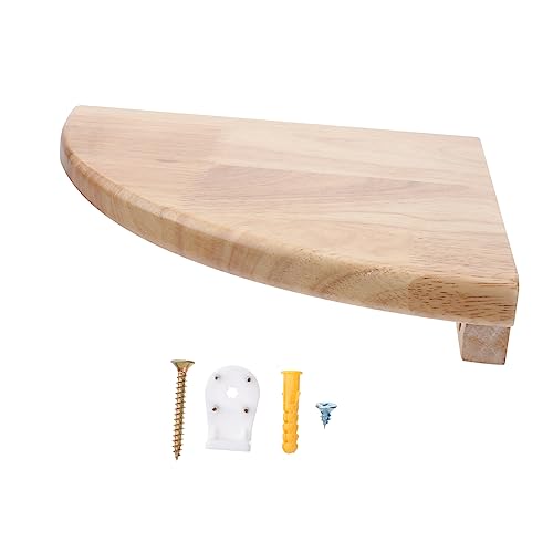 MAGICLULU Wandregal Eckregal aus Umweltfreundlichem mit Fanförmigem Design Wasserdichtem Material für Küche Schlafzimmer Badezimmer und Büro von MAGICLULU