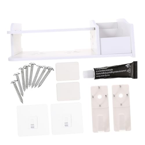 MAGICLULU Wandregal Für Router Und Fernbedienungen Bohrfreie Aufbewahrungslösung Für Wohnzimmer Schlafzimmer Und Badezimmer Atmungsaktiv Zu Installieren MAGICLULU Wandregal Für Router Und Fernbedienungen Bohrfreie Aufbewahrungslösung Für Wohnzimmer Schlafzimmer Und Badezimmer Atmungsaktiv Zu Installieren von MAGICLULU