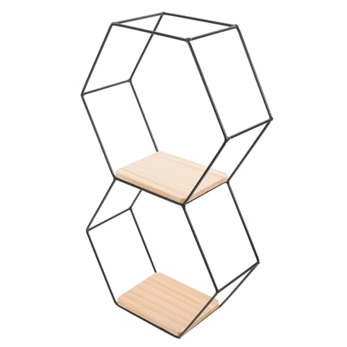 MAGICLULU Wandregal Sechseckige Schwebende Regale Wandmontiertes Lagerregal Aufbewahrungsregal Für Kleinigkeiten Wandschwimmendes Wandlagerregal Wohnzimmer Regale Metall MAGICLULU Wandregal Sechseckige Schwebende Regale Wandmontiertes Lagerregal Aufbewahrungsregal Für Kleinigkeiten Wandschwimmendes Wandlagerregal Wohnzimmer Regale Metall von MAGICLULU