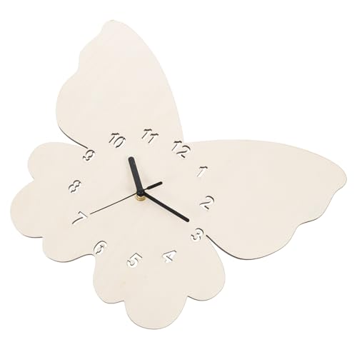 MAGICLULU Wanduhr Mit Geräuschlosem Uhrwerk Holz Dekorative Uhr in Tierform Für Wohnzimmerdekoration Zufällige Farbe MAGICLULU Wanduhr Mit Geräuschlosem Uhrwerk Holz Dekorative Uhr in Tierform Für Wohnzimmerdekoration Zufällige Farbe von MAGICLULU